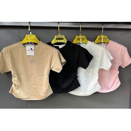 Фотография Футболка детская на девочку FK1670 beige р.120-160 "Fili kids" недорого оптом от прямого поставщика