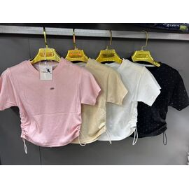 Фотография Футболка детская на девочку FK1723 beige р.120-160 "Fili kids" недорого оптом от прямого поставщика