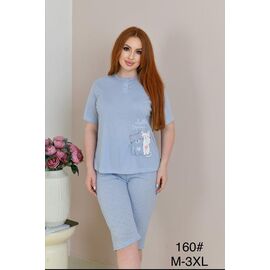 Фотография Пижама лёгкая женская 160 l.blue р.50-58 "Fili Wear" недорого оптом от прямого поставщика