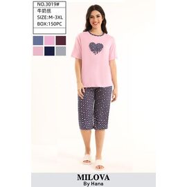 Фотография Пижама лёгкая женская 3019 pink р.50-58 "Fili Wear" недорого оптом от прямого поставщика