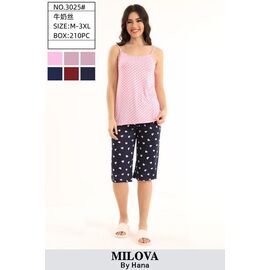 Піжама легка жіноча 3025 d.pink р.50-58 "Fili Wear" недорого оптом від прямого постачальника