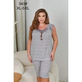 Піжама легка жіноча 343 grey р.50-58 "Fili Wear" недорого оптом від прямого постачальника