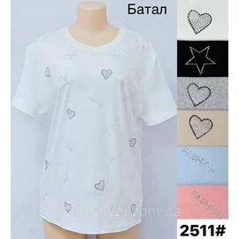 Футболка жіноча стильна батал р-р M-XL (52-60) (мікс кв) "Stolla" недорого від прямого постачальника