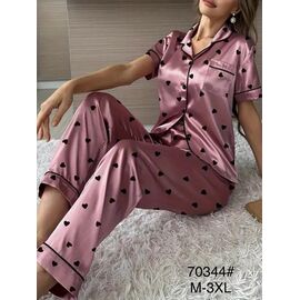 Піжама легка жіноча 70344 powder р.M-3XL "Fili Wear" недорого оптом від прямого постачальника