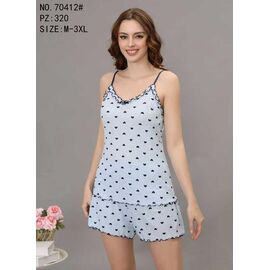 Піжама легка жіноча 70412 l.blue р.50-58 "Fili Wear" недорого оптом від прямого постачальника