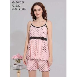 Піжама легка жіноча 70426 pink р.50-58 "Fili Wear" недорого оптом від прямого постачальника