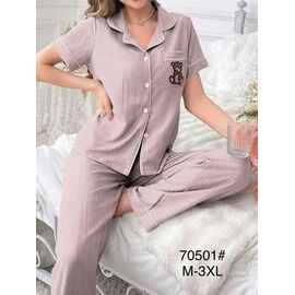 Піжама легка жіноча 70501 beige р.M-3XL "Fili Wear" недорого оптом від прямого постачальника