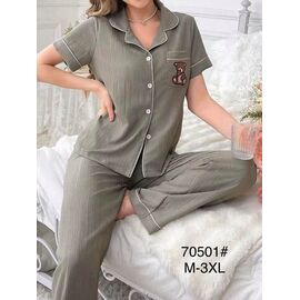 Піжама легка жіноча 70501 khaki р.M-3XL "Fili Wear" недорого оптом від прямого постачальника