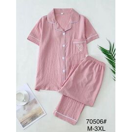 Піжама легка жіноча 70506 pink р.50-58 "Fili Wear" недорого оптом від прямого постачальника