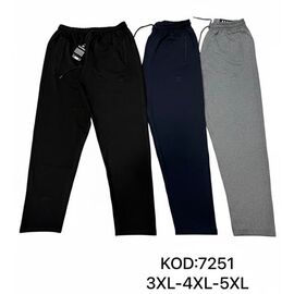 Штани спортивні чоловічі 7251 navy р.3XL-5XL "Vip Stendo" недорого оптом від прямого постачальника