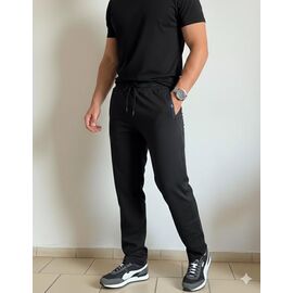 Штани спортивні чоловічі VP2 black р.M-3XL "Vip Stendo" недорого оптом від прямого постачальника