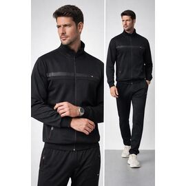 Фотография Костюм спортивный мужской ZW1423 black р.46-54 "Zalov" недорого оптом от прямого поставщика