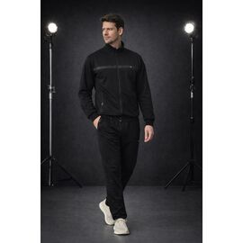 Фотография Костюм спортивный мужской ZW1428 black р.46-54 "Zalov" недорого оптом от прямого поставщика