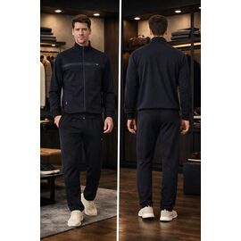 Фотография Костюм спортивный мужской ZW1430 black р.46-54 "Zalov" недорого оптом от прямого поставщика