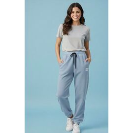 Штани спортивні жіночі ZW1451 l.blue р.S-L "Zalov" недорого оптом від прямого постачальника