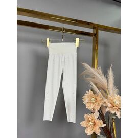 Фотография Лосины детские на девочку 26206 white р.110-140 "Delfinka" недорого оптом от прямого поставщика