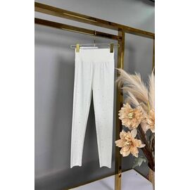 Фотография Лосины детские на девочку 26207 white р.150-170 "Delfinka" недорого оптом от прямого поставщика