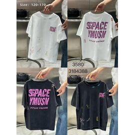 Фотография Футболка детская на девочку 3580 white р.120-170 "Delfinka" недорого оптом от прямого поставщика