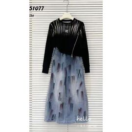 Костюм дитячий на дівчинку 51077 black р.120-160 "Delfinka" недорого оптом від прямого постачальника