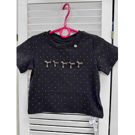 Фотография Футболка детская на девочку 66050 black р.110-160 "Delfinka" недорого оптом от прямого поставщика