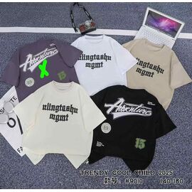 Фотография Футболка детская на мальчика 9010 d.beige р.140-180 "Delfinka" недорого оптом от прямого поставщика