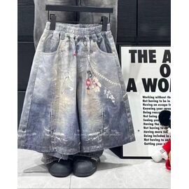 Фотография Шорты детские на девочку XK65 l.blue р.120-170 "Delfinka" недорого оптом от прямого поставщика