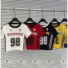 Фотография Топик детский на девочку XS81 black р.120-170 "Delfinka" недорого оптом от прямого поставщика