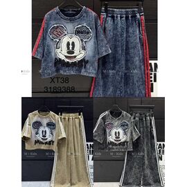 Фотография Костюм детский спортивный на девочку XT38 blue р.120-170 "Delfinka" недорого оптом от прямого поставщика