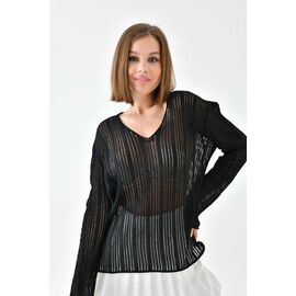 Светр жіночий 10638 black р.one size "Karon" недорого оптом від прямого постачальника