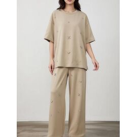 Костюм жіночий 1203 beige р.one size "Karon" недорого оптом від прямого постачальника