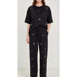 Костюм жіночий 1203 black р.one size "Karon" недорого оптом від прямого постачальника