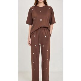 Костюм жіночий 1203 brown р.one size "Karon" недорого оптом від прямого постачальника