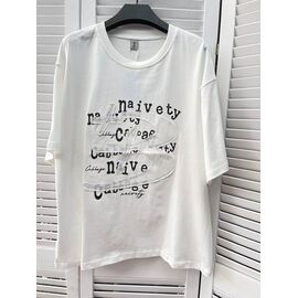 футболка жіноча 3613 white р.one size "Karon" недорого оптом від прямого постачальника