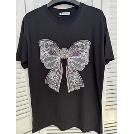 футболка жіноча 7019 black р.S-L "Karon" недорого оптом від прямого постачальника