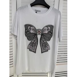 футболка жіноча 7019 white р.S-L "Karon" недорого оптом від прямого постачальника