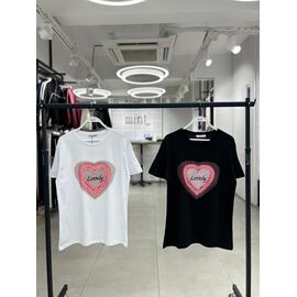 футболка жіноча 7028 white р.S-L "Karon" недорого оптом від прямого постачальника