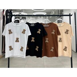 футболка жіноча 7077 beige р.S-L "Karon" недорого оптом від прямого постачальника