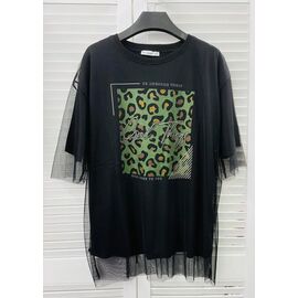 футболка жіноча 7114 black р.S-L "Karon" недорого оптом від прямого постачальника