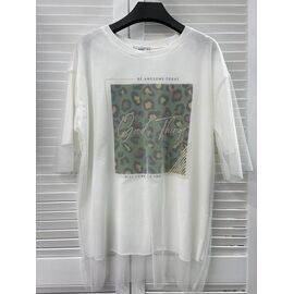 футболка жіноча 7114 white р.S-L "Karon" недорого оптом від прямого постачальника