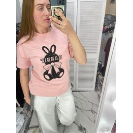 футболка жіноча 8219 pink р.one size "Karon" недорого оптом від прямого постачальника