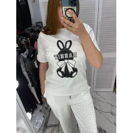 футболка жіноча 8219 white р.one size "Karon" недорого оптом від прямого постачальника