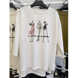 Светр жіночий V975 white р.one size "Karon" недорого оптом від прямого постачальника