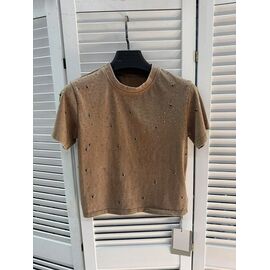 футболка дитяча на дівчинку 39850 beige р.120-160 "Delfinka" недорого оптом від прямого постачальника