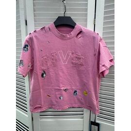 Фотография Футболка детская на девочку XS15 pink р.120-170 "Delfinka" недорого оптом от прямого поставщика