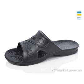 Шльопанці чоловічі пляжні Літо B3 чорний (6 пар р.41-46) "SANLIN 2" недорого оптом від прямого постачальника