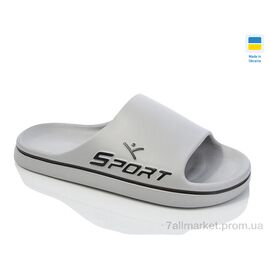 Шльопанці чоловічі пляжні Літо 403 св.сірий (8 пар р.41-45) "Inblue" недорого оптом від прямого постачальника