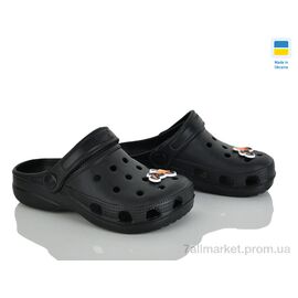 Крокси дитячі літні Літо Cross 017 чорний (6 пар р.30-35) "Vladimir" недорого оптом від прямого постачальника