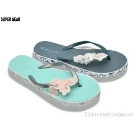 Фотография Вьетнамки женские Лето 01-1639 mix (24 пар р.36-41) "Super Gear" недорого оптом от прямого поставщика