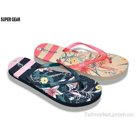 Фотография Вьетнамки женские Лето 01-6561 mix (24 пар р.36-41) "Super Gear" недорого оптом от прямого поставщика