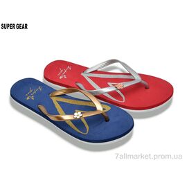 Фотография Вьетнамки женские Лето 01-6540 mix (24 пар р.36-41) "Super Gear" недорого оптом от прямого поставщика